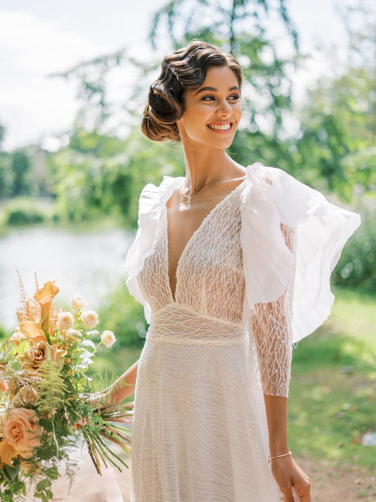 coiffure mariée retro