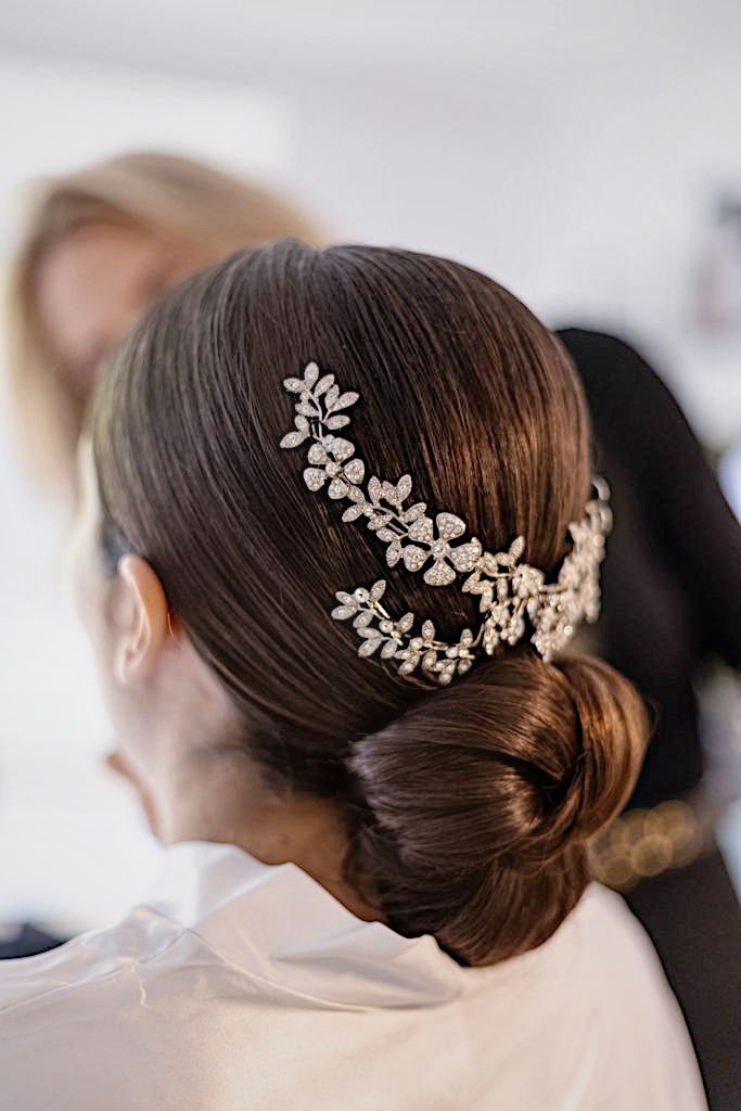 chignon mariée bas