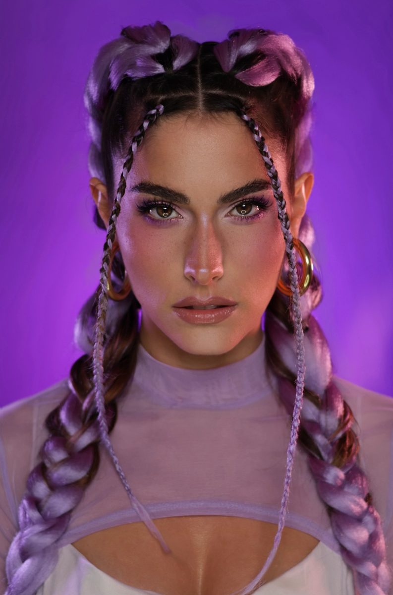 purple-eye-makeup-braided-hair-paris-tatiana-medved